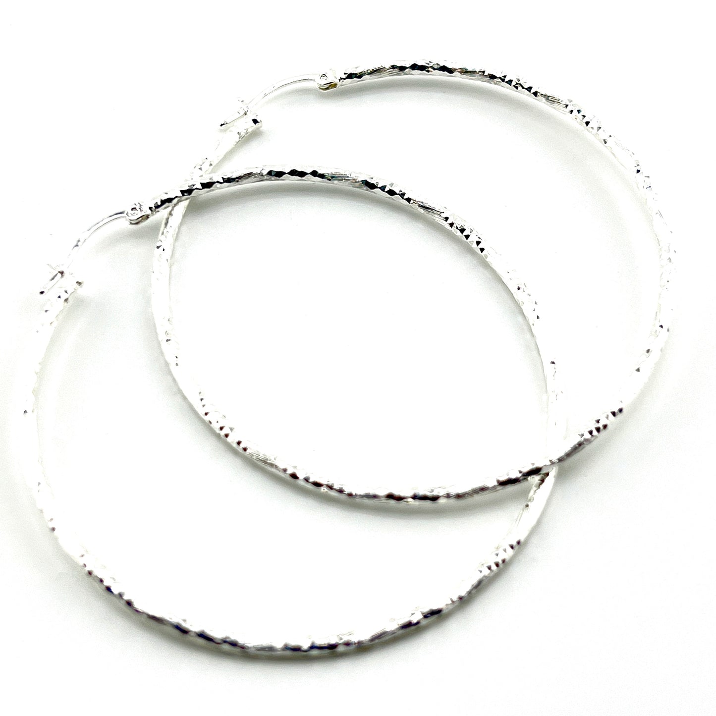 60mm HOOP .925 Silver Earrings