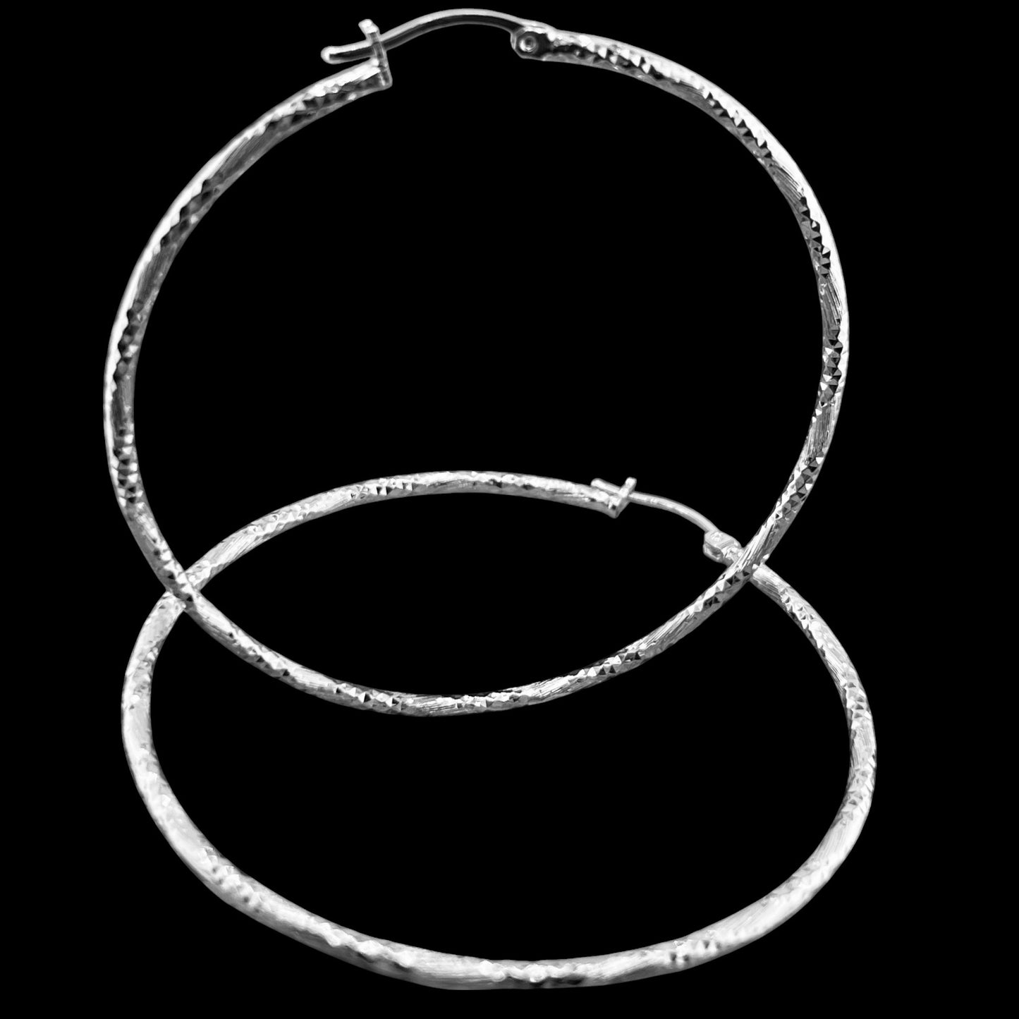 60mm HOOP .925 Silver Earrings