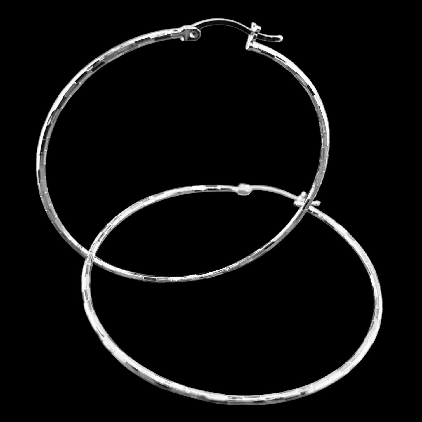 50mm HOOP .925 Silver Earrings