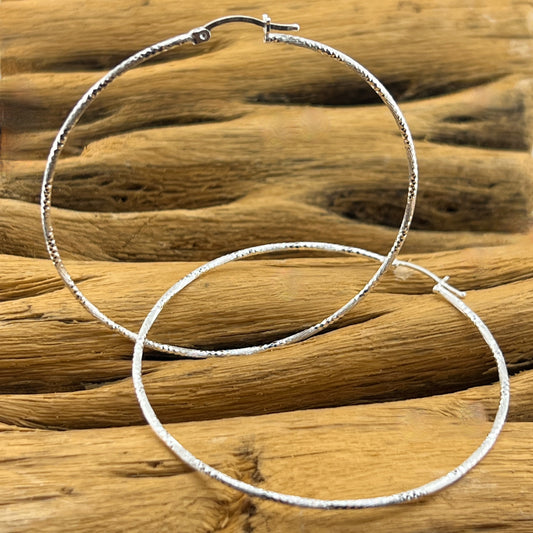 25mm HOOP .925 Silver Earrings