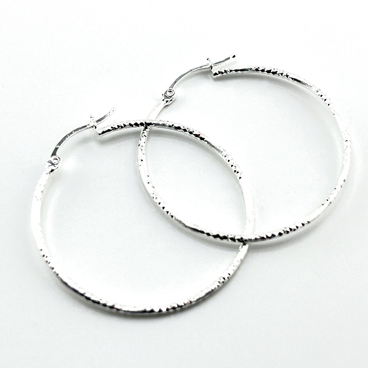 60mm HOOP .925 Silver Earrings