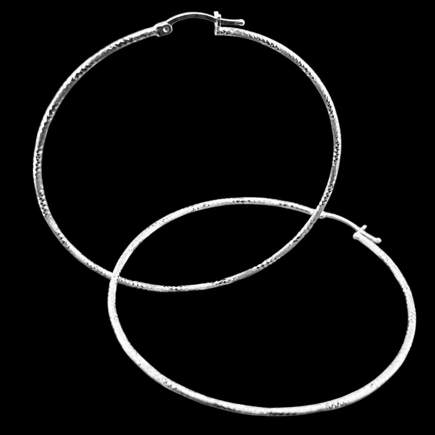 60mm HOOP .925 Silver Earrings