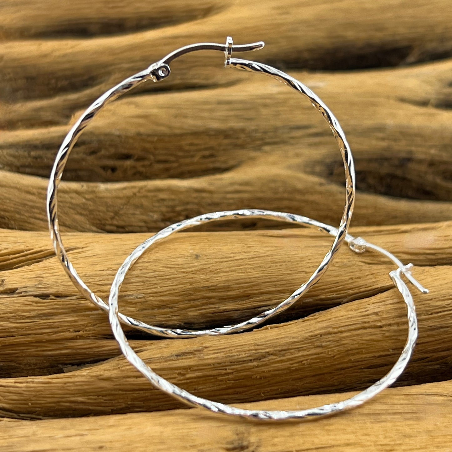 45mm HOOP .925 Silver Earrings