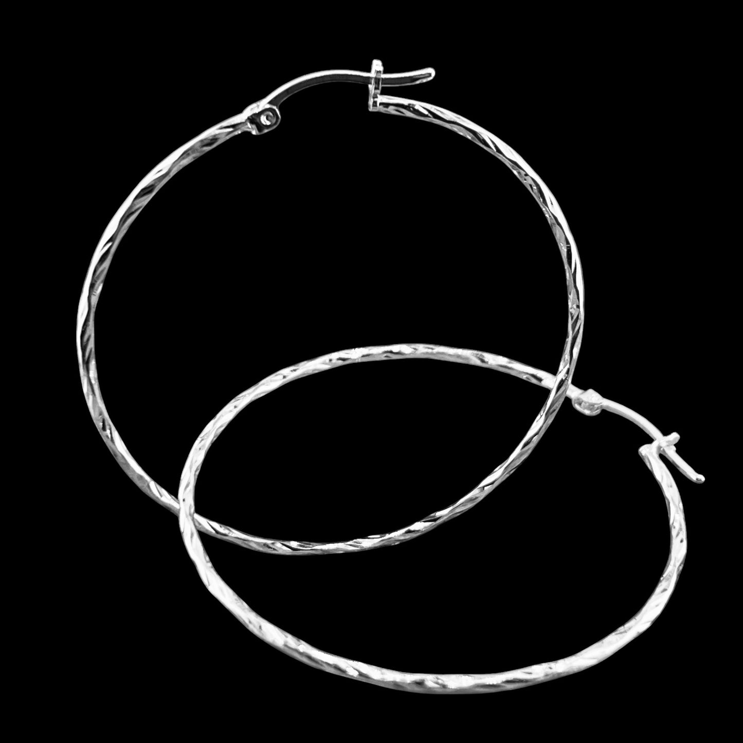 45mm HOOP .925 Silver Earrings