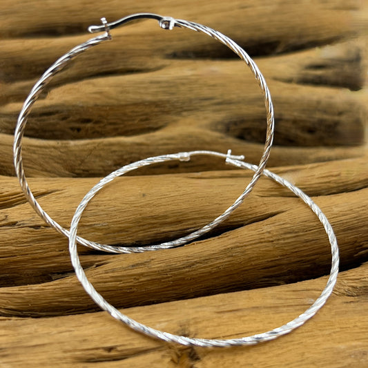25mm HOOP .925 Silver Earrings