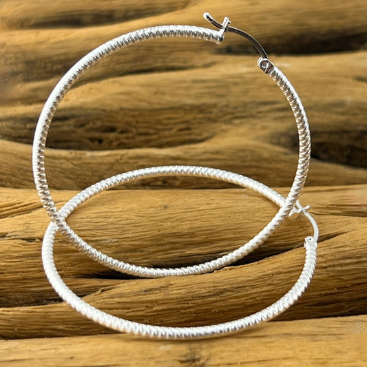 25mm HOOP .925 Silver Earrings