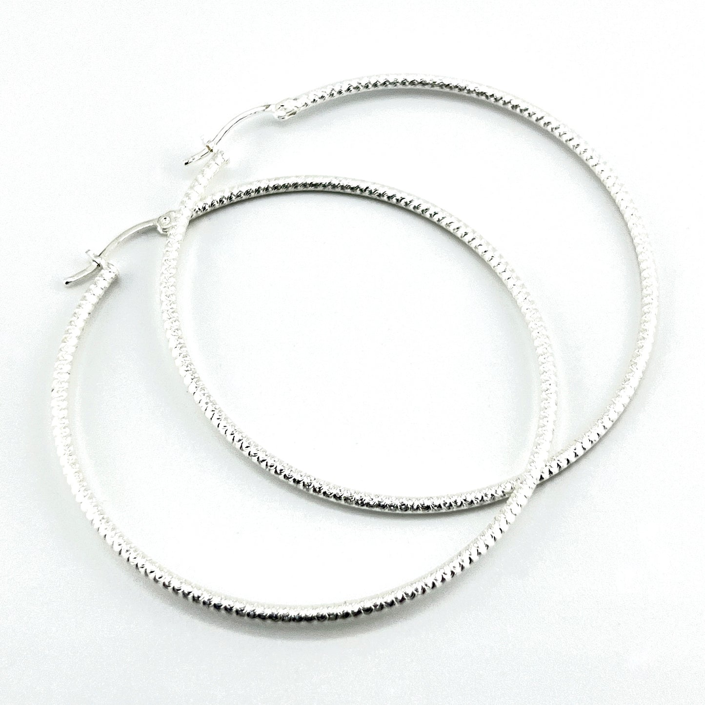 60mm HOOP .925 Silver Earrings