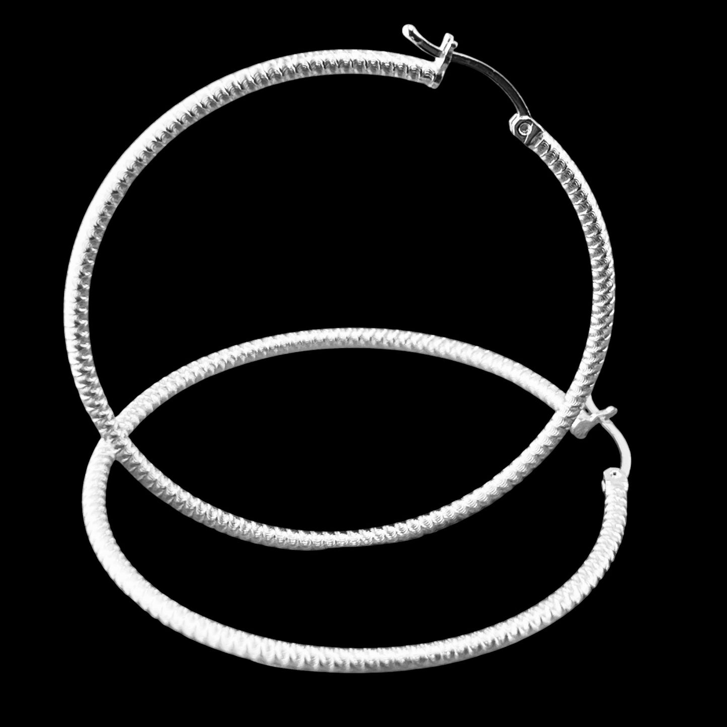 60mm HOOP .925 Silver Earrings