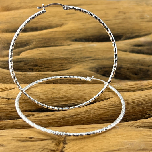 25mm HOOP .925 Silver Earrings