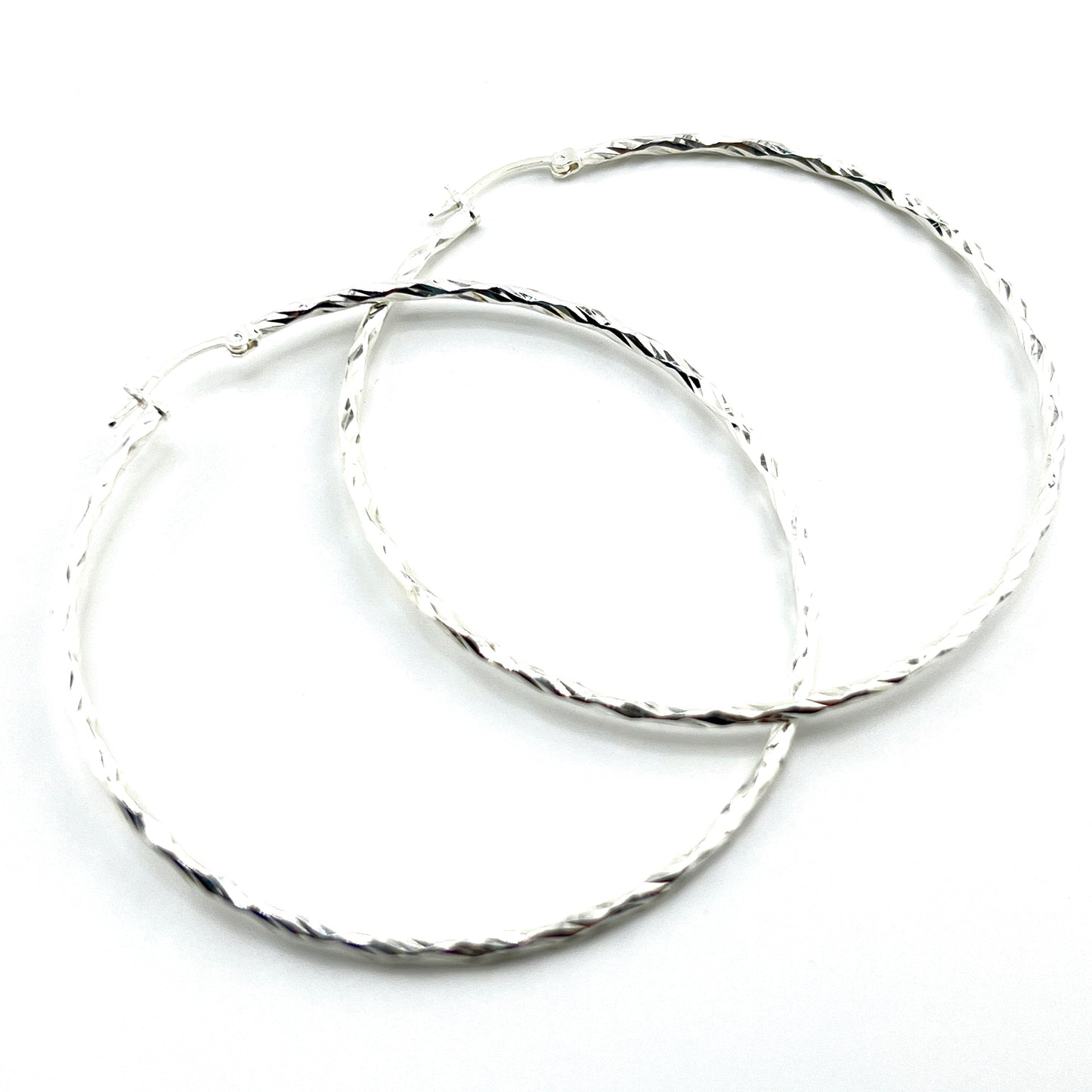 60mm HOOP .925 Silver Earrings