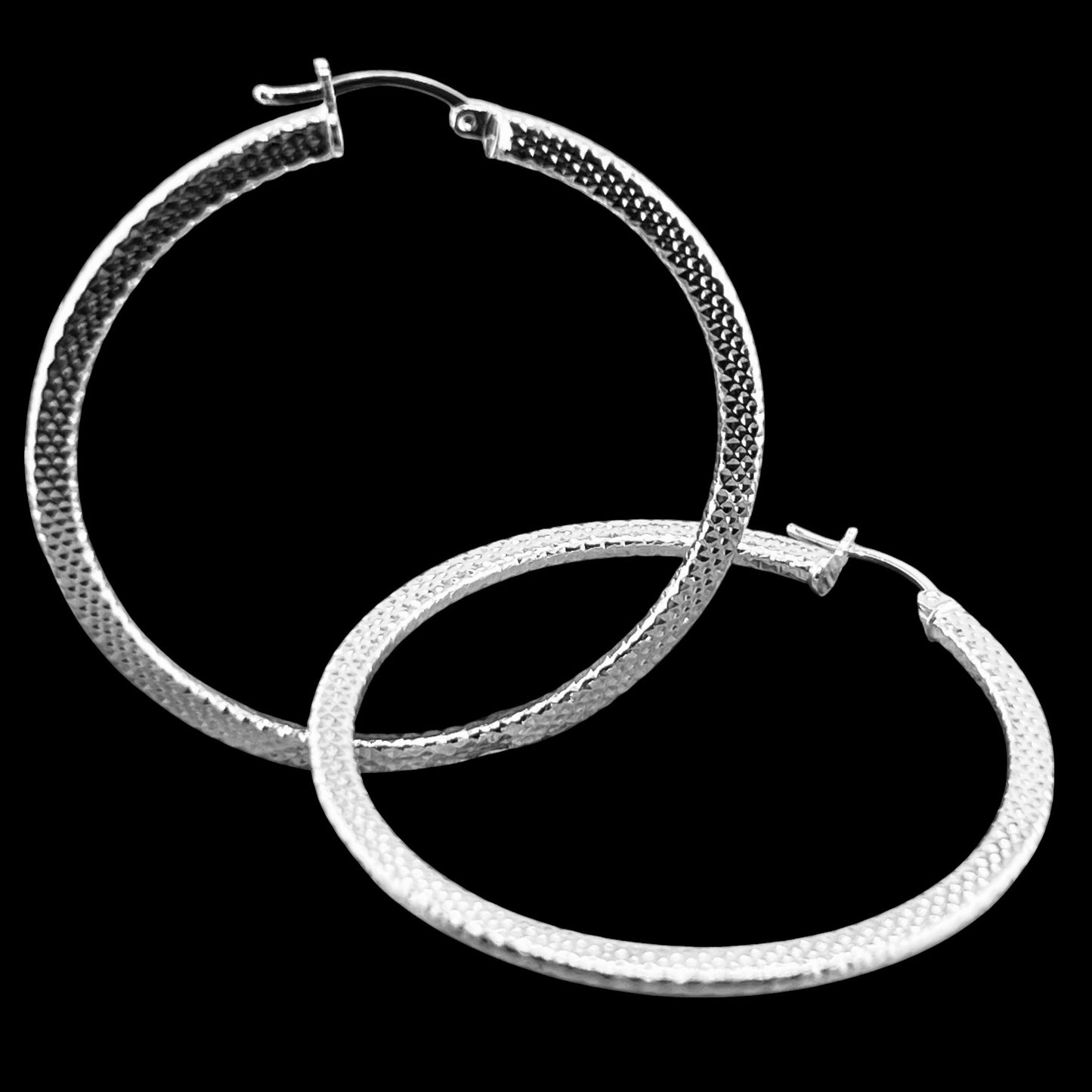 50mm HOOP .925 Silver Earrings