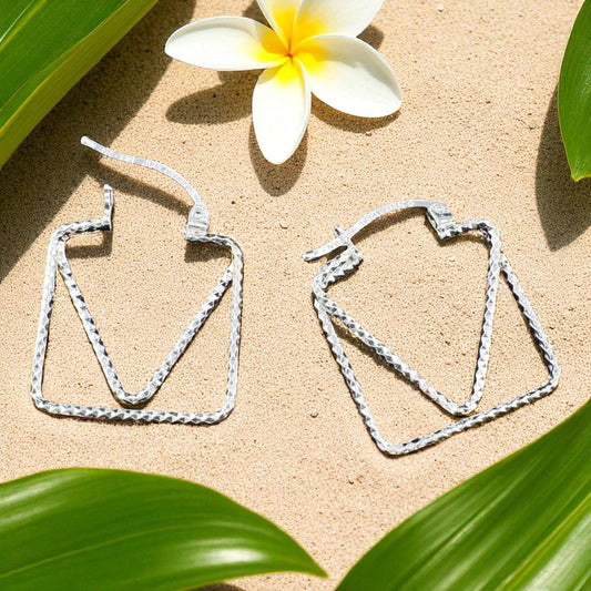 Triangle drop earrings