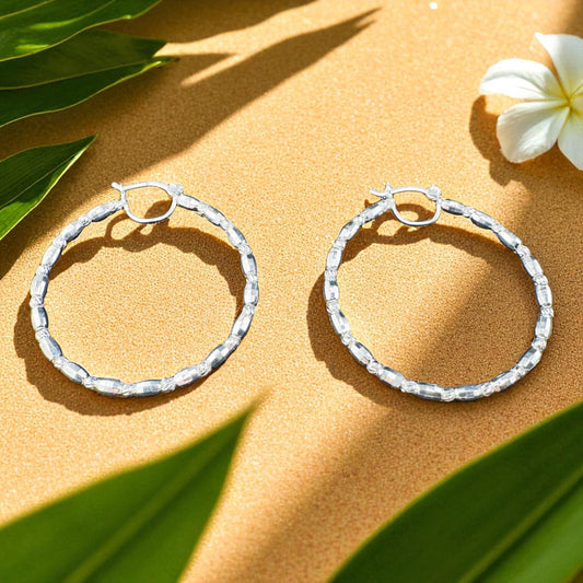 Dot dash dot hoops 44mm