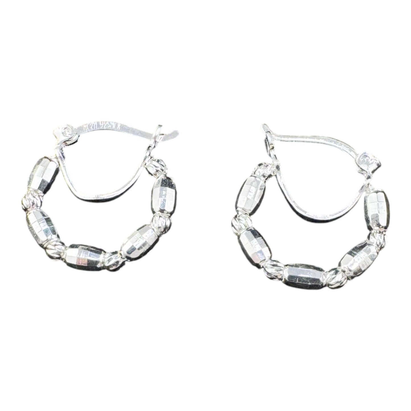 Dot dash dot hoops 18.5mm