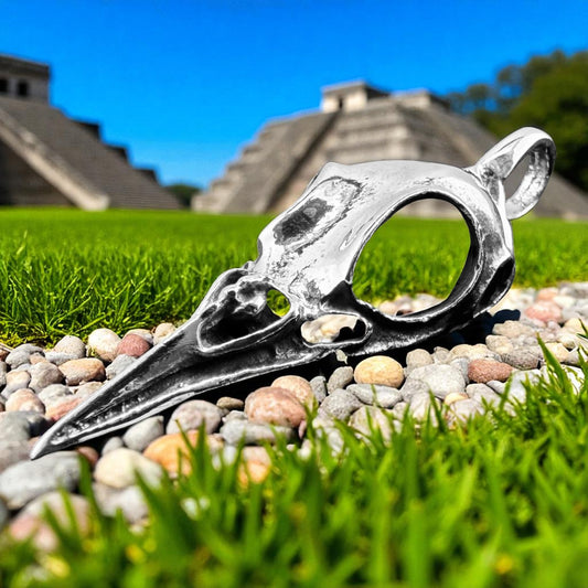 925 Silver Raven Head Pendant