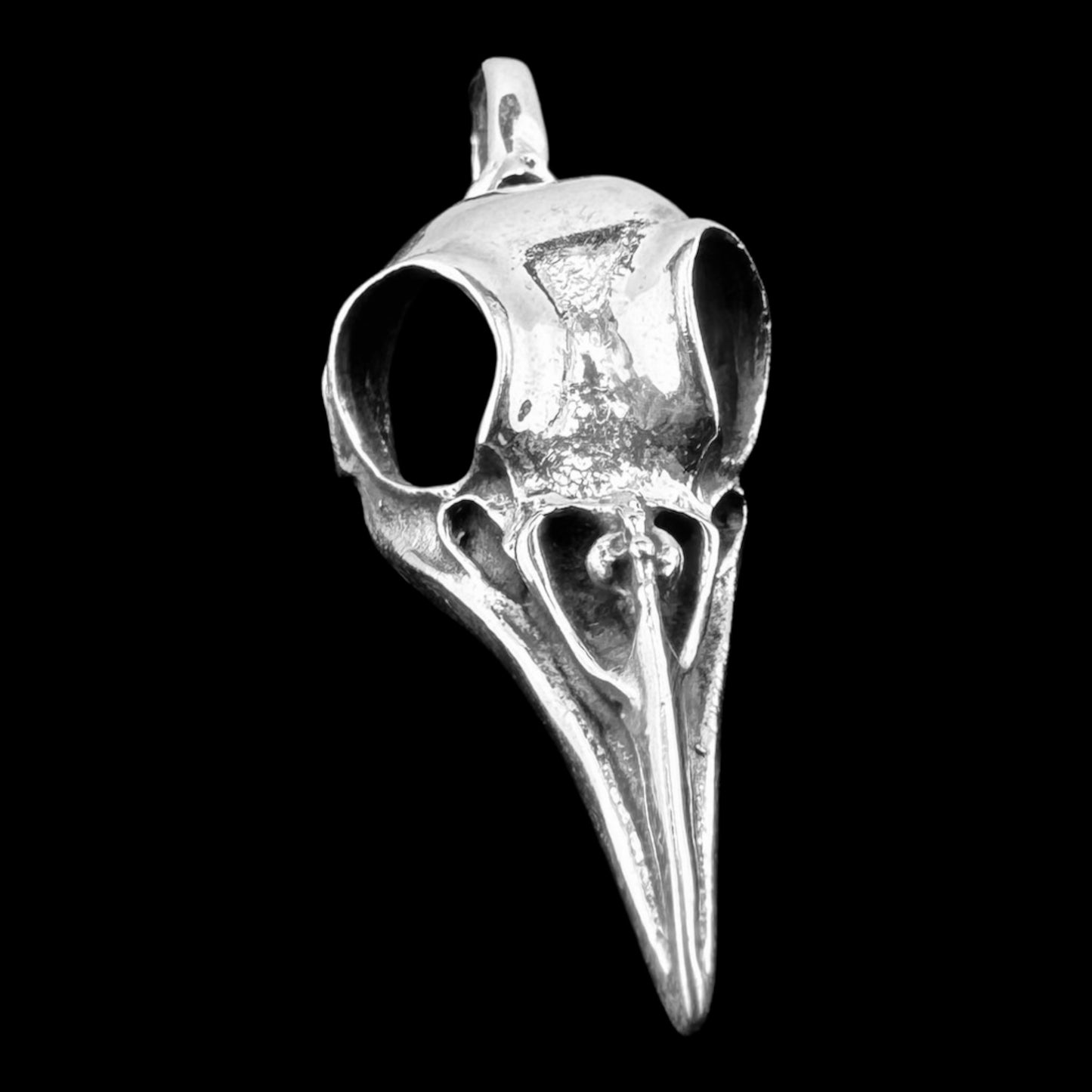 925 Silver Raven Head Pendant