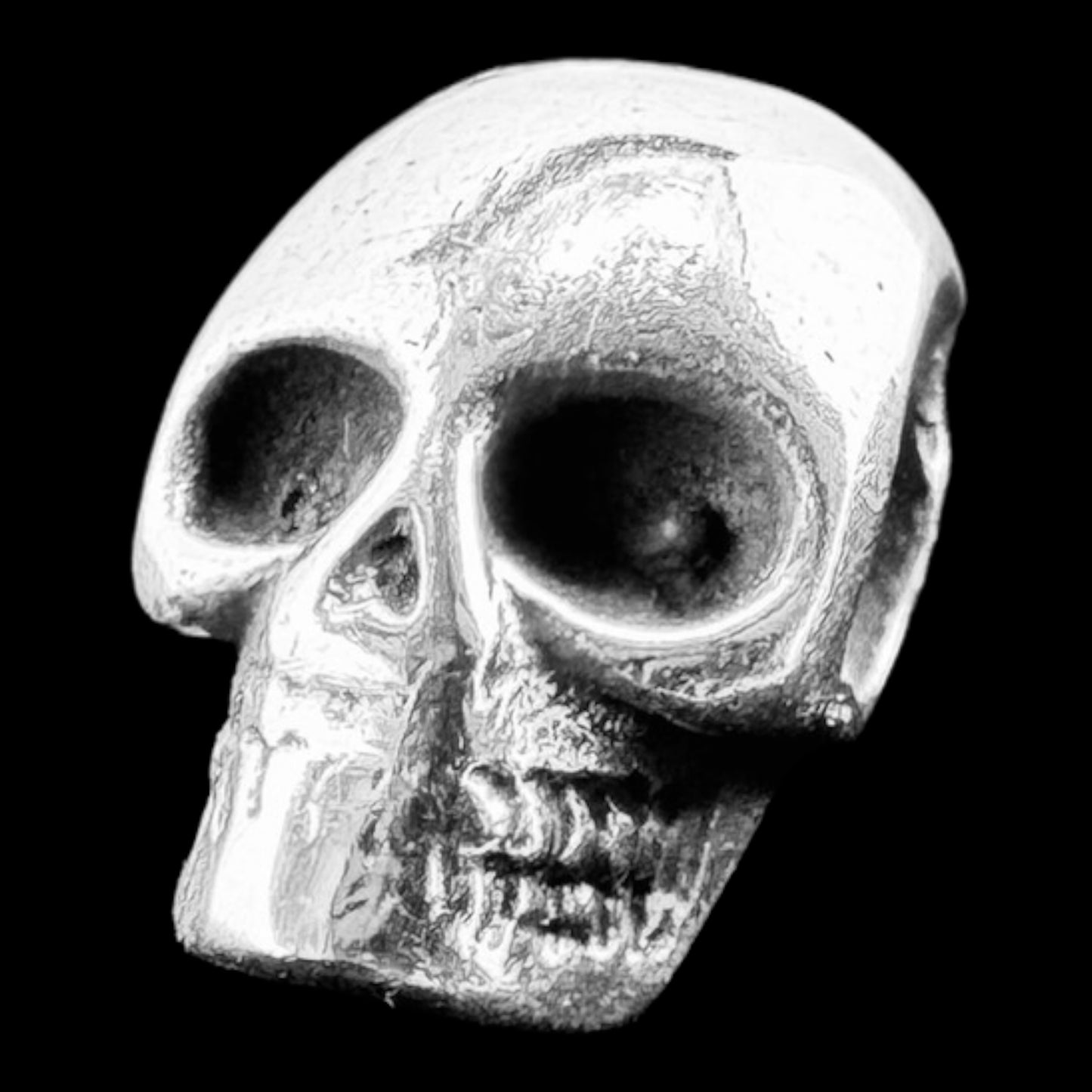925 Silver Skull Pendant