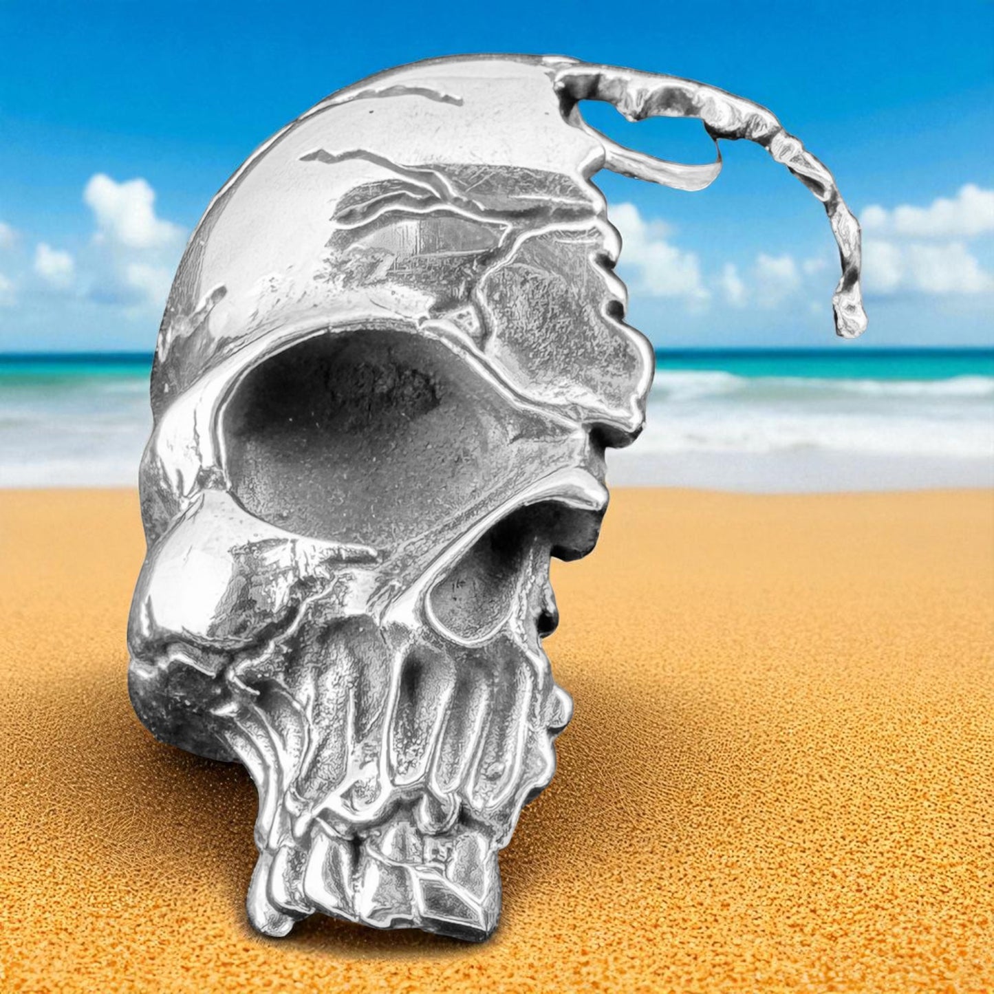 925 Silver Skull Pendant