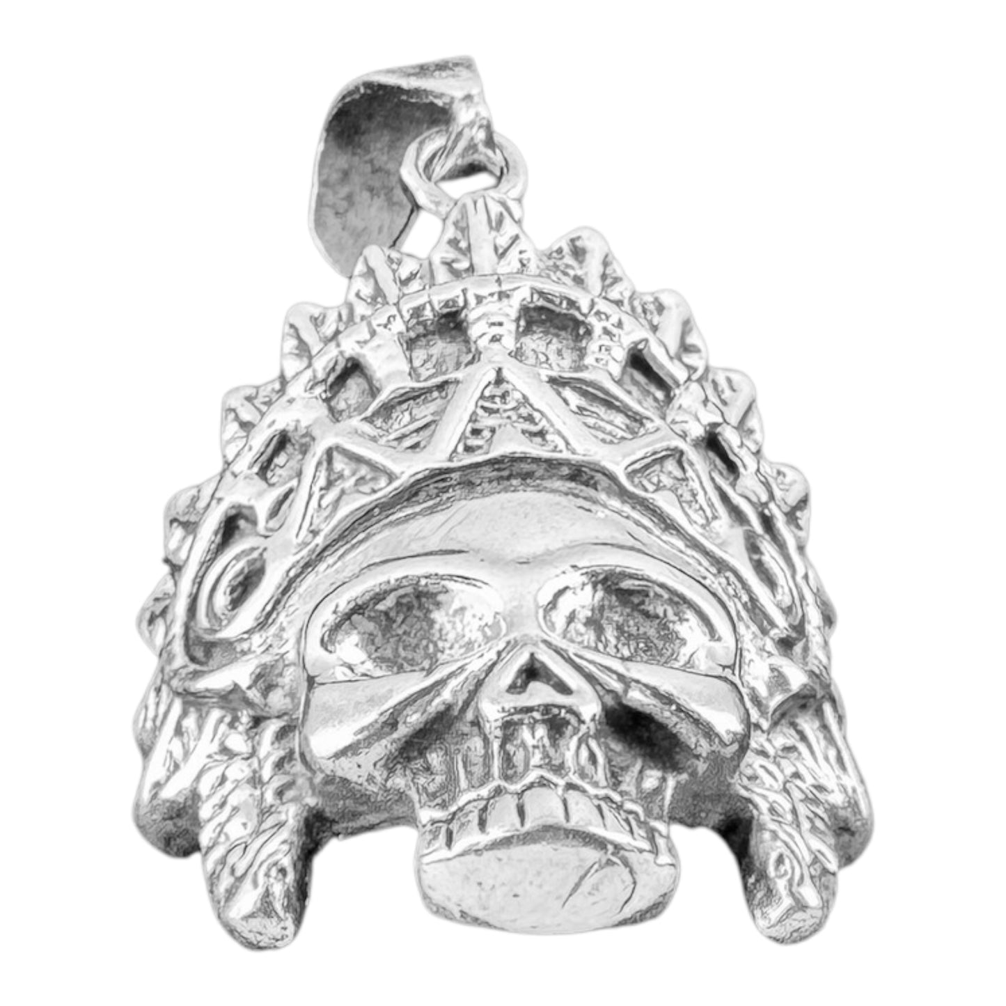925 Silver Warrior Skull Pendant