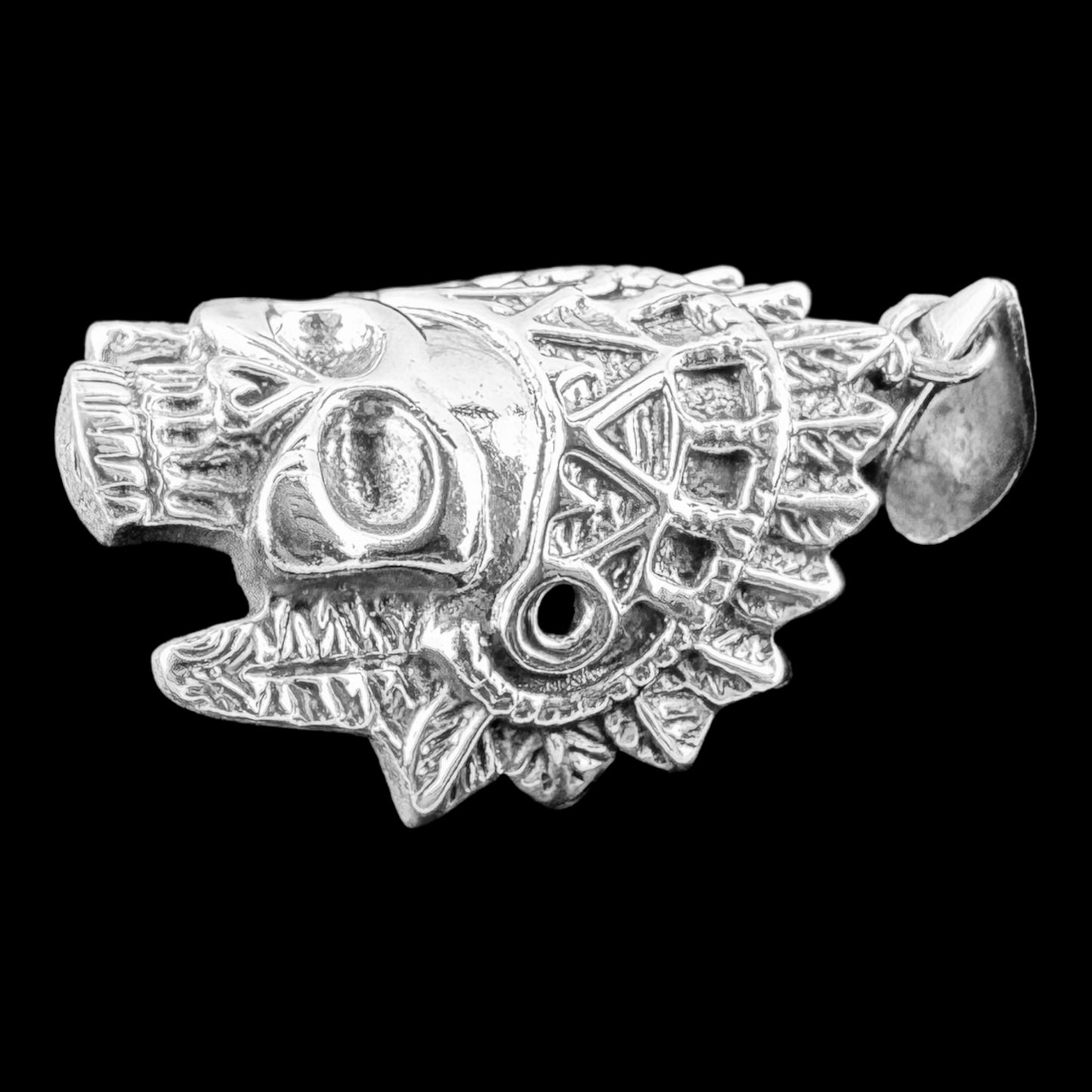 925 Silver Warrior Skull Pendant