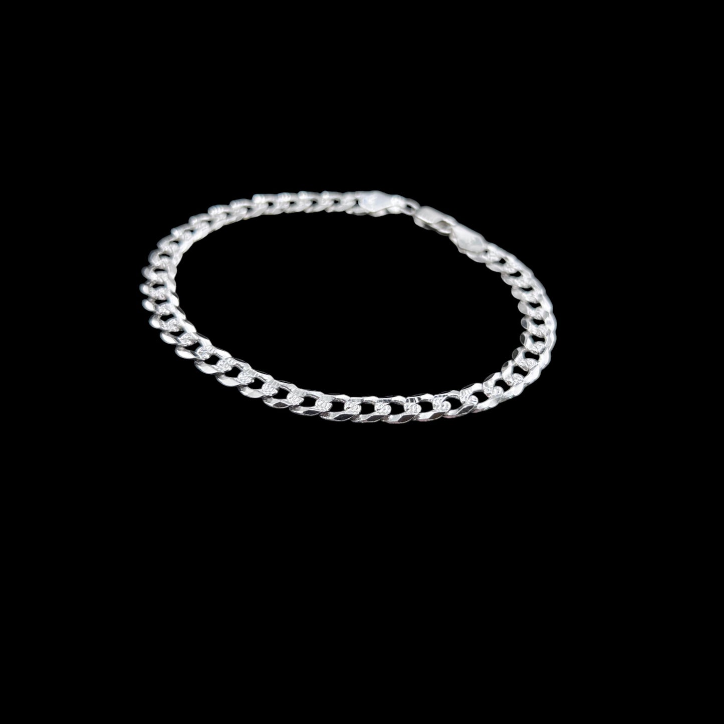 925 Sterling Silver Bracelet Chain CUBANA AMERICANA 150 ZEGRINADA