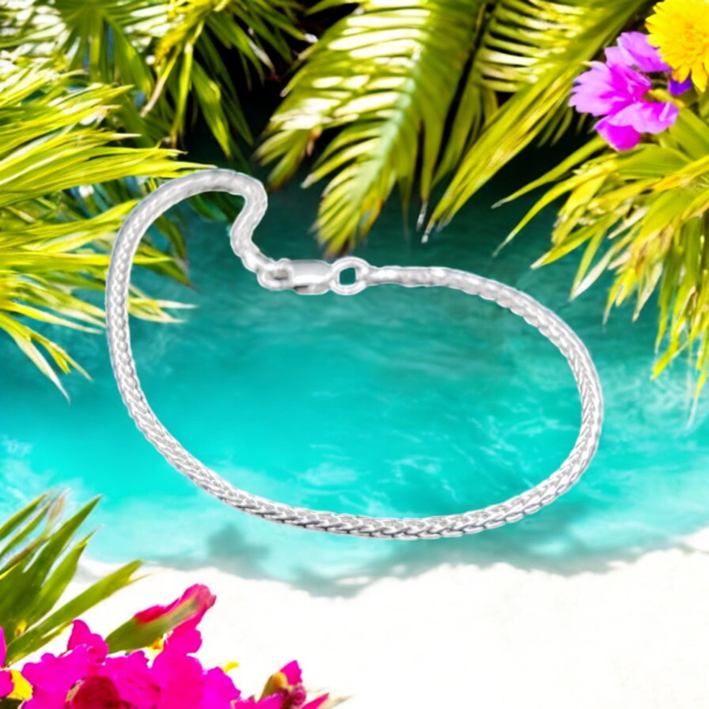 925 Sterling Silver Bracelet Chain ESPIGA 040