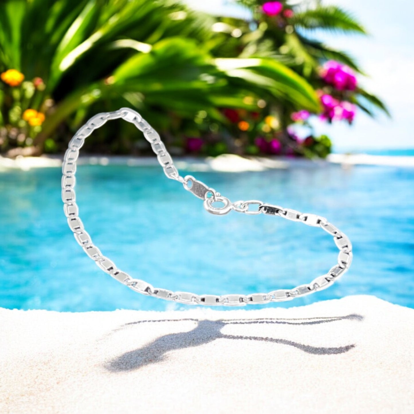925 Sterling Silver Bracelet Chain ESPEJO 050