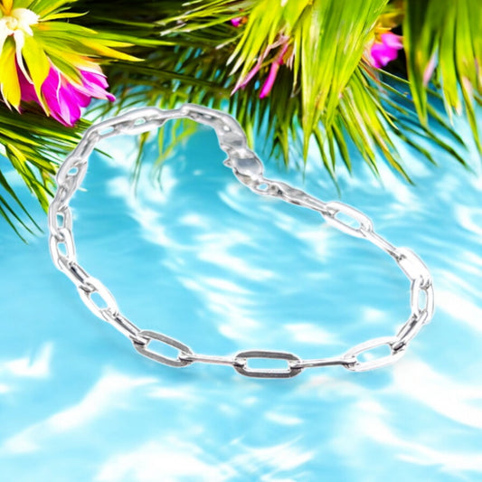 925 Sterling Silver Bracelet Chain FIGARO ANCLA 100 0X1 MILAN