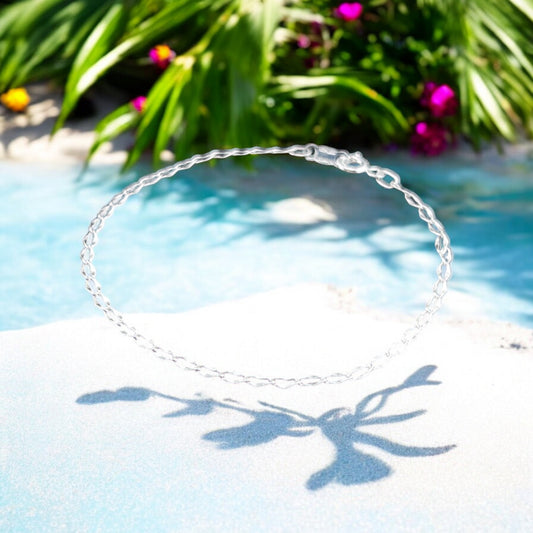 925 Sterling Silver Bracelet Chain FIGARO 040 0X1 FORJADO