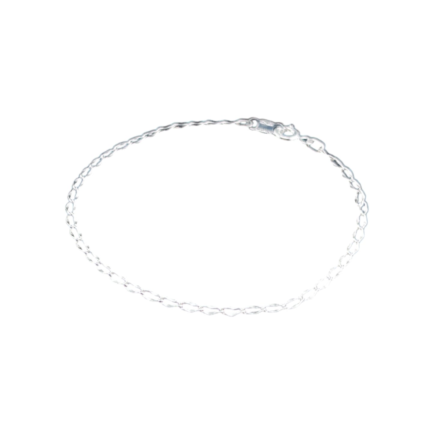 925 Sterling Silver Bracelet Chain FIGARO 040 0X1 FORJADO