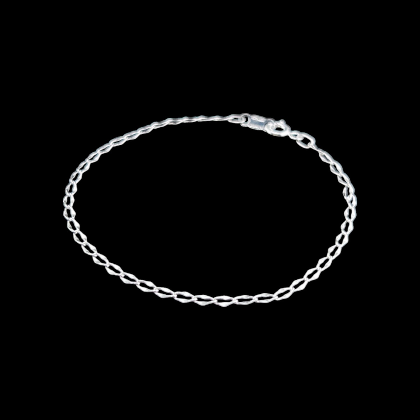 925 Sterling Silver Bracelet Chain FIGARO 040 0X1 FORJADO