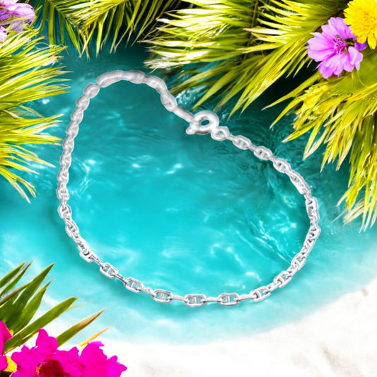 925 Sterling Silver Bracelet Chain GICCO ANCLA 050