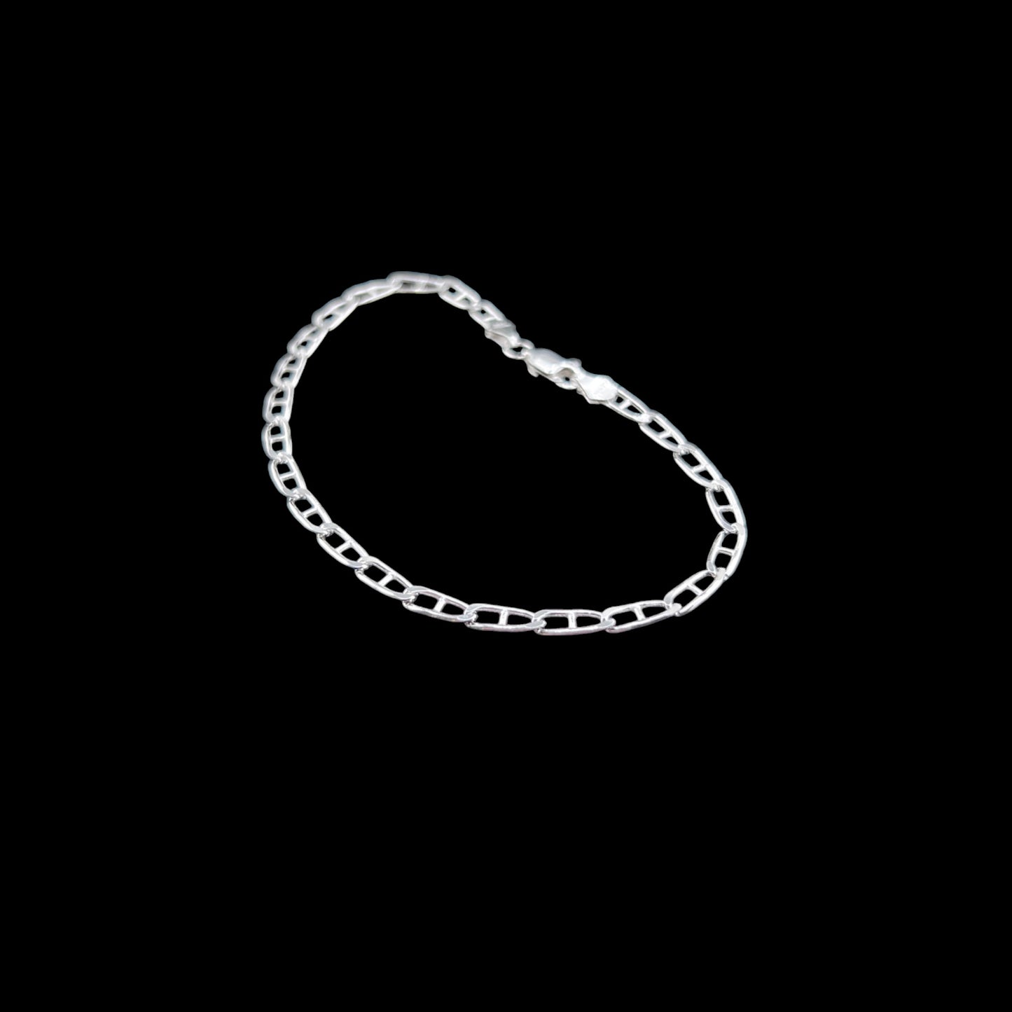 925 Sterling Silver Bracelet Chain GUCCI 080