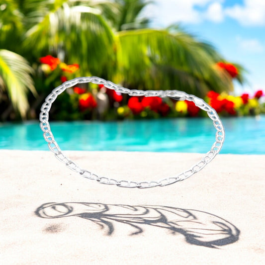 925 Sterling Silver Bracelet Chain GUCCI 080