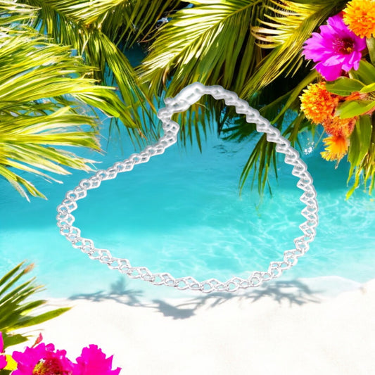 925 Sterling Silver Bracelet Chain LOVE 050