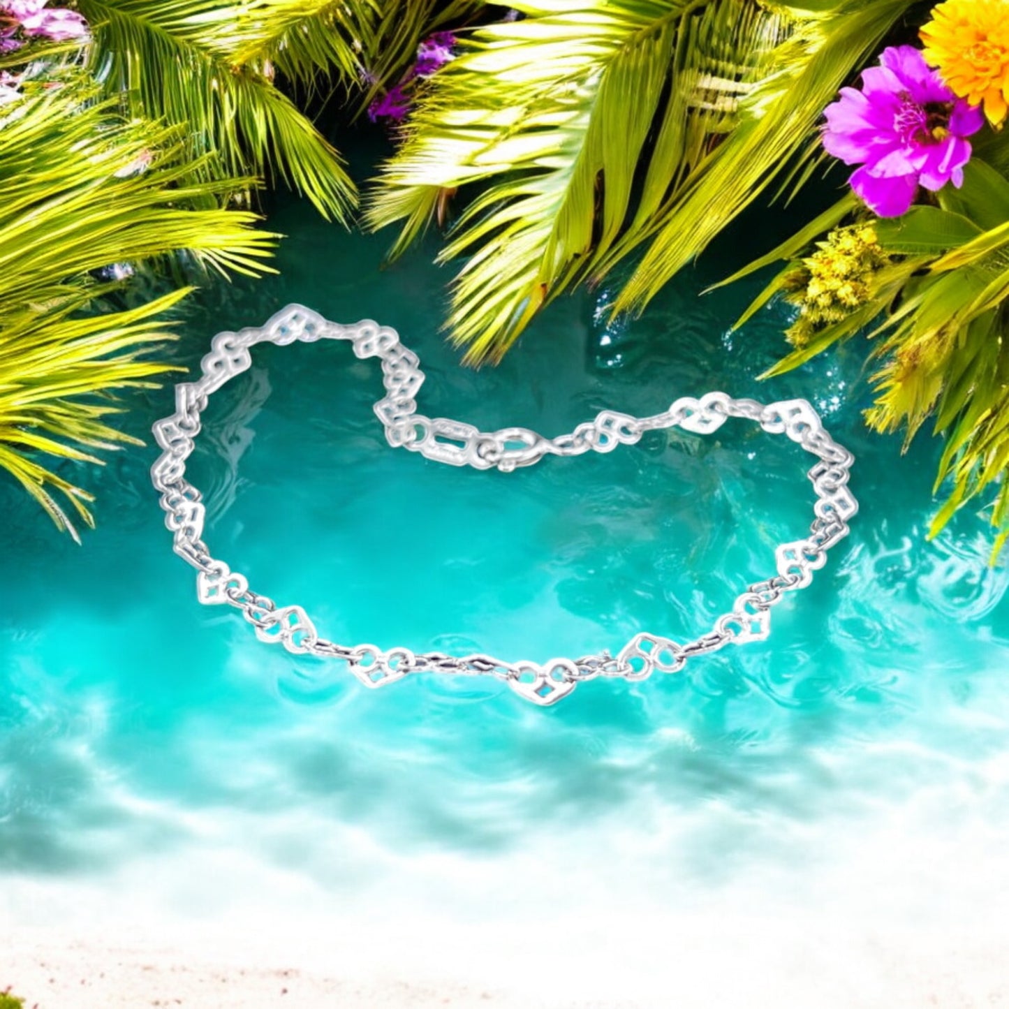 925 Sterling Silver Bracelet Chain LOVE 050 BRILL