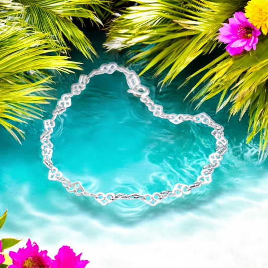 925 Sterling Silver Bracelet Chain LOVE 050 BRILL