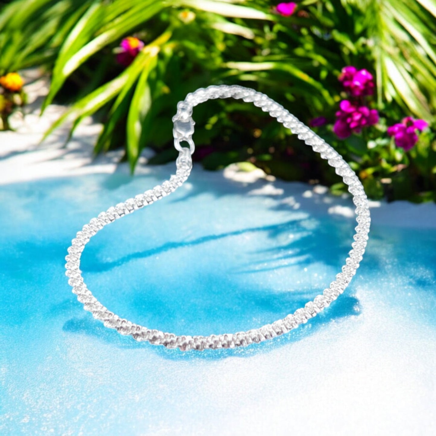 925 Sterling Silver Bracelet Chain MARGARITA 040