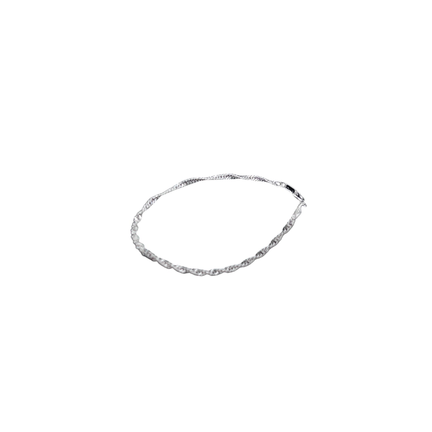 925 Sterling Silver Bracelet Chain SINGAPUR 040