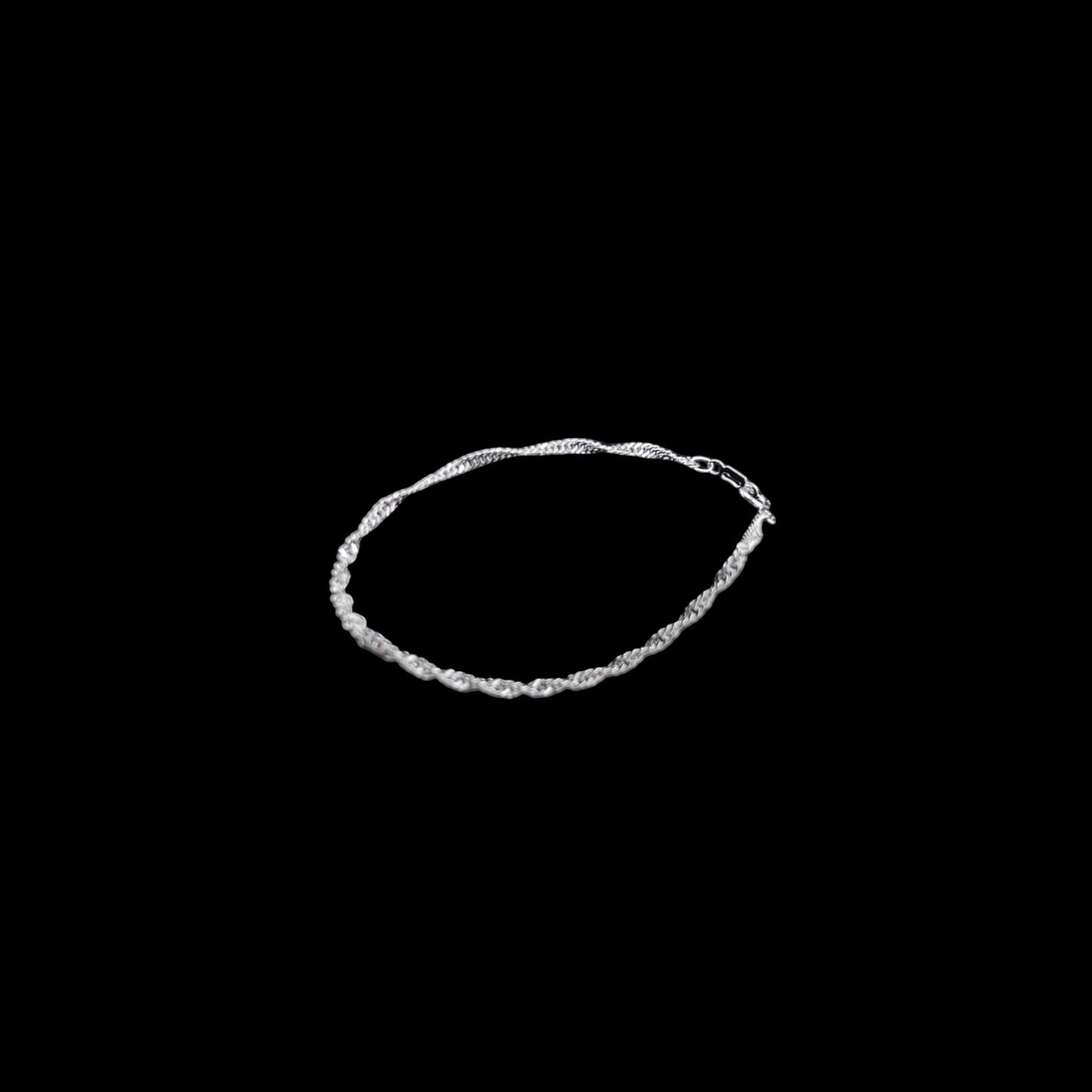 925 Sterling Silver Bracelet Chain SINGAPUR 040