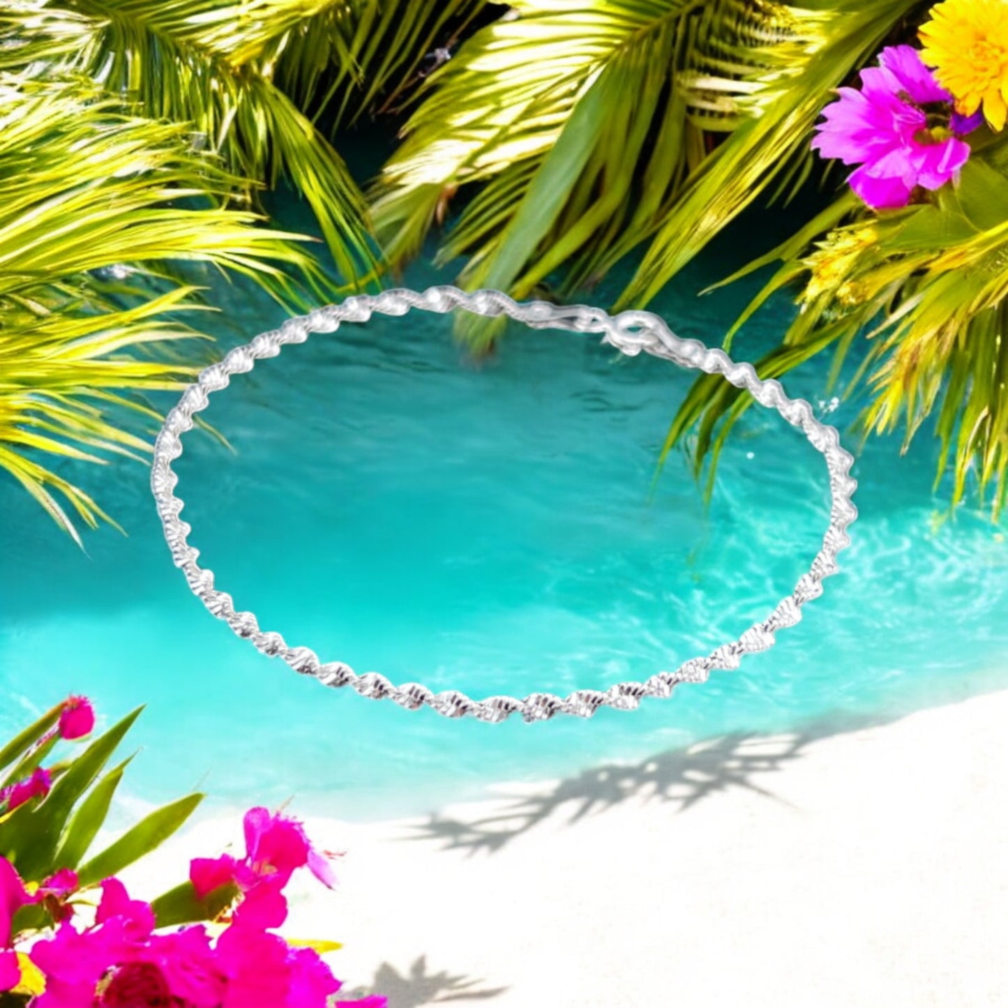925 Sterling Silver Bracelet Chain SUPER SINGAPUR 030