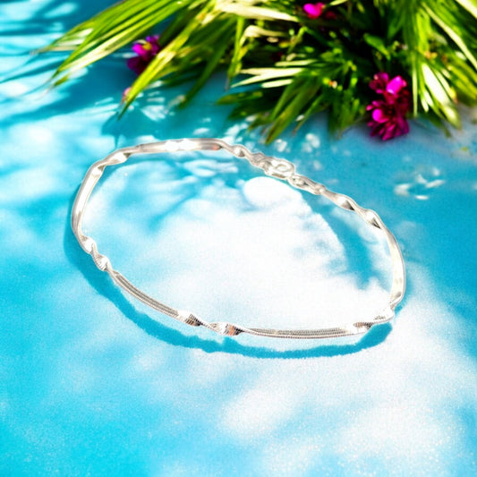 925 Sterling Silver Bracelet Chain SUPER SINGAPUR 030