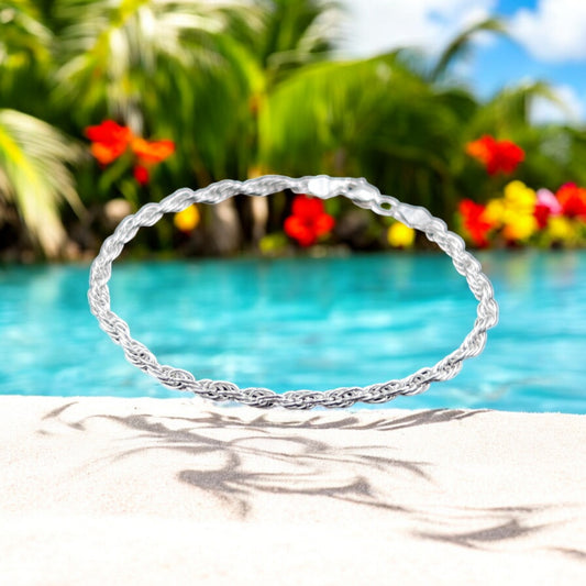 925 Sterling Silver Bracelet Chain TROPLE TORZAL 050