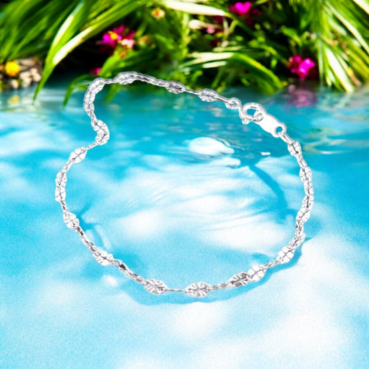 925 Sterling Silver Bracelet Chain VALENTINO 040 SOL