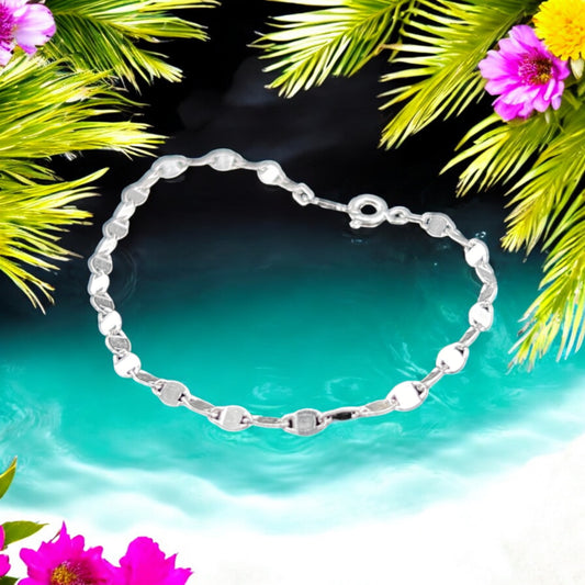 925 Sterling Silver Bracelet Chain VALENTINO 050