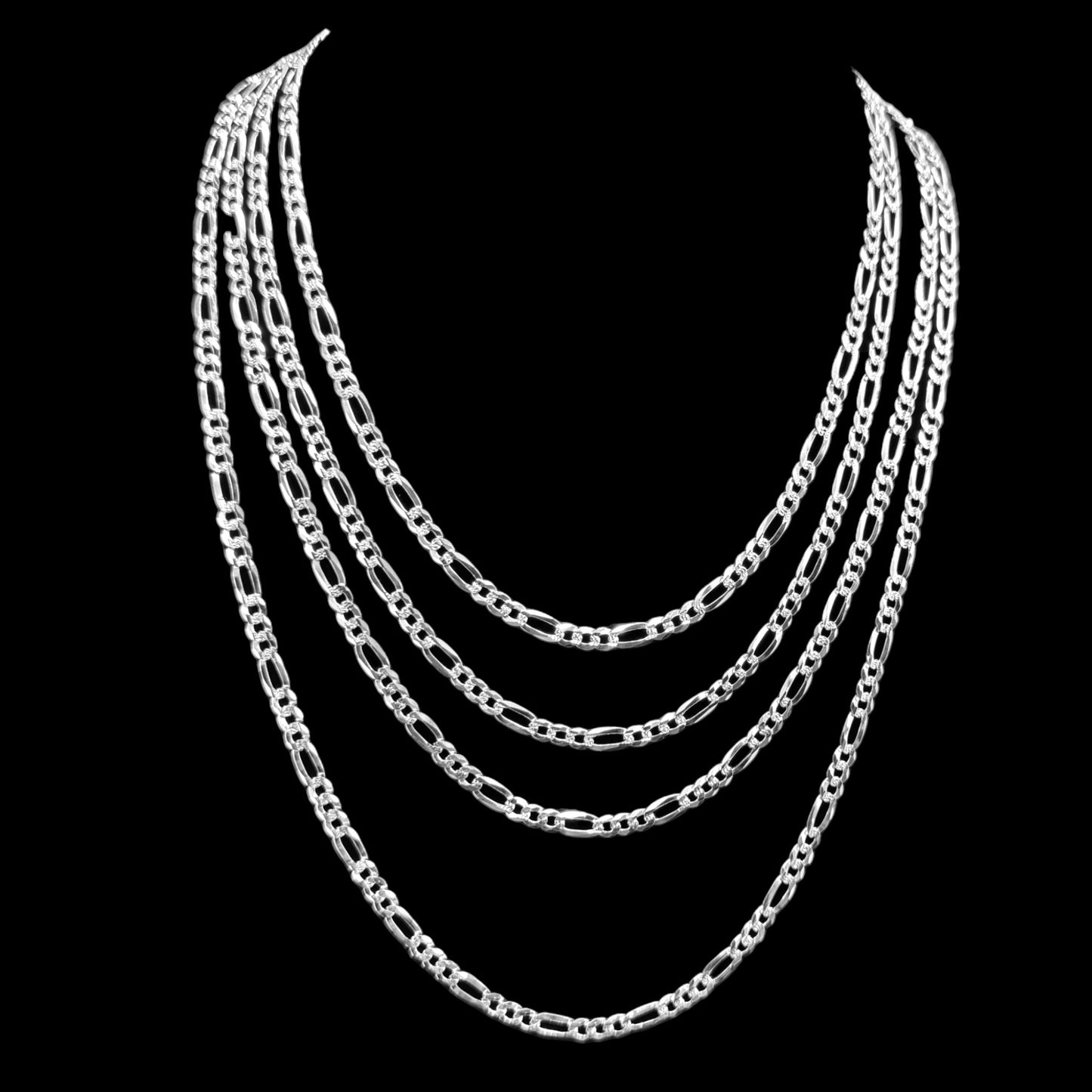 FIGARO CUBANA 120 3X1 ZEGRINADA 925 Silver