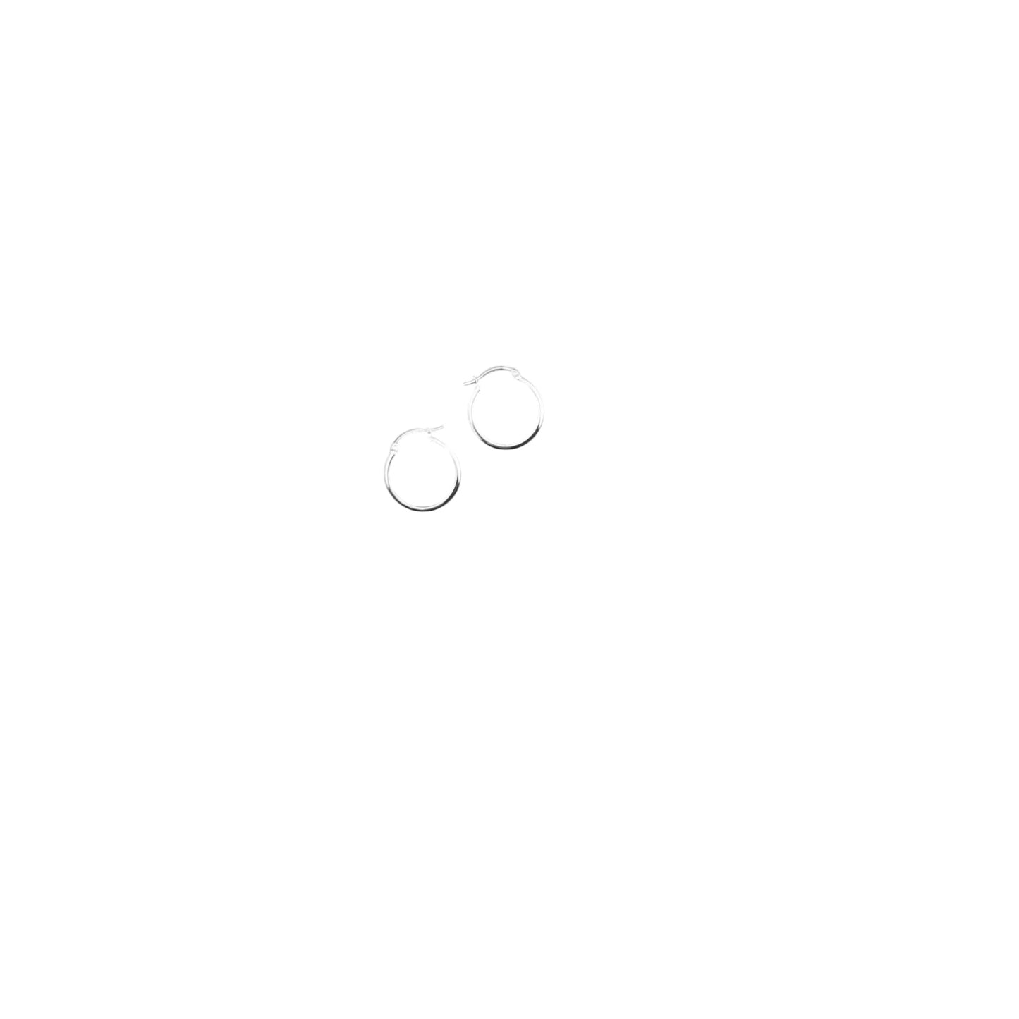 925 HOOP Silver Earrings  AL038