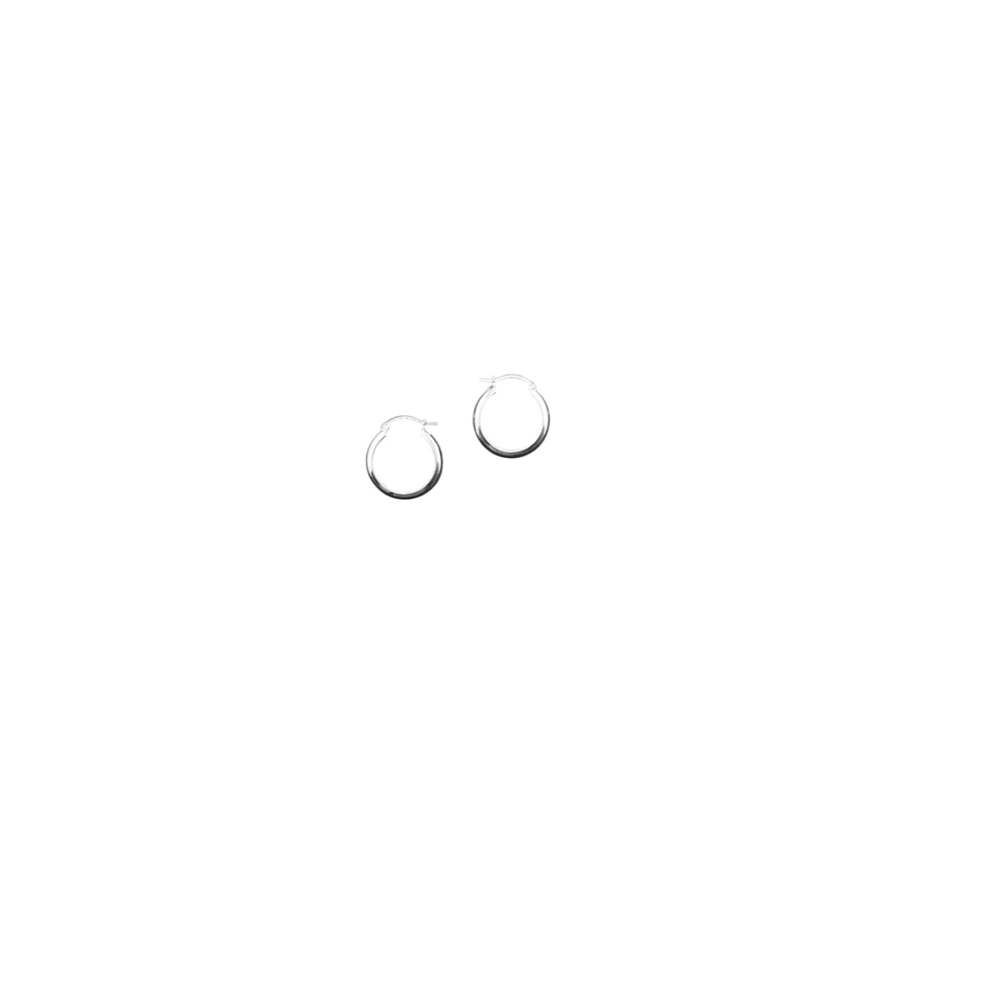 925 HOOP Silver Earrings AL039