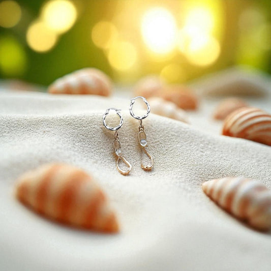 925 HOOP Twisted Silver Earrings AL010