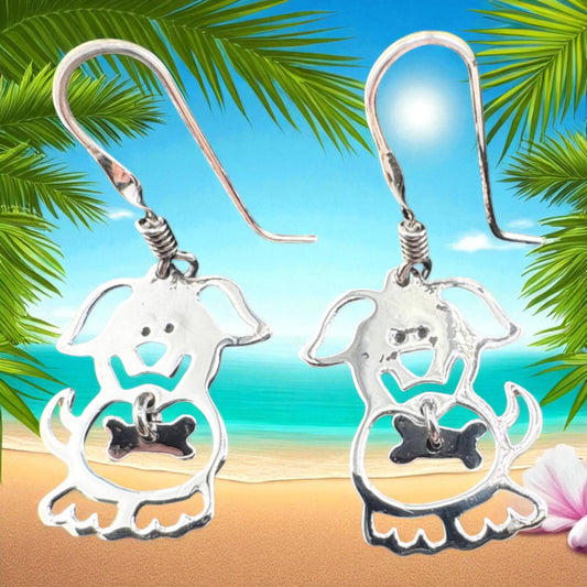 Perro con Hueso drop earrings